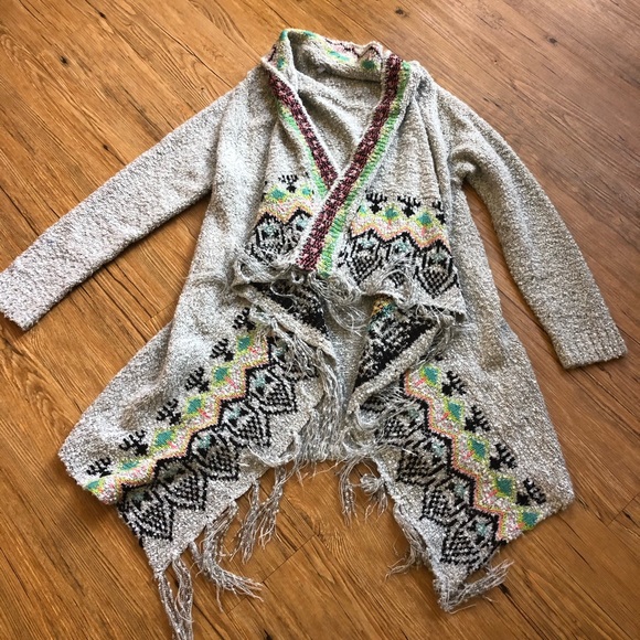 Charlotte Russe Sweaters - Charlotte Russe Cardigan with Fringe